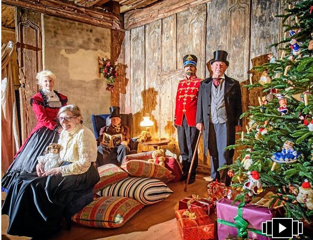 Bild: Weihnachten 1900 im &auml;ltesten Haus von Nordhausen (Domstr.12) am 1.Advent 2023