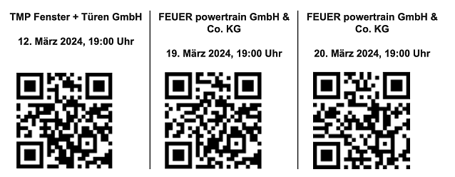 Bild: Anmeldungen sind &uuml;ber den QR-Code m&ouml;glich