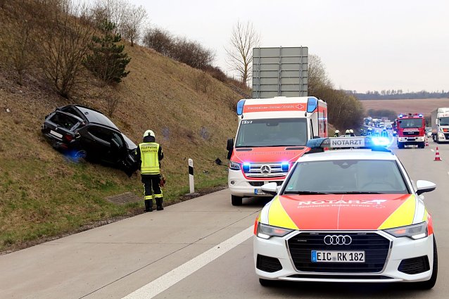 Bild: Unfall auf der A38