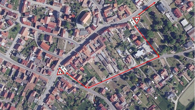 Bild: Fu&szlig;wegsperrung in Breitenbach