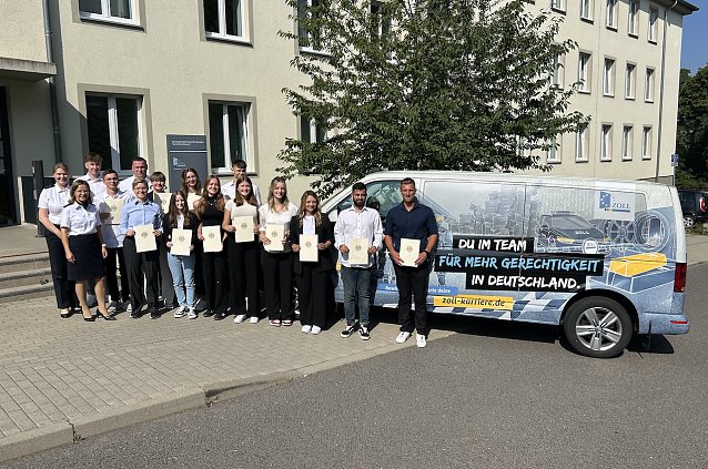Bild: Zollanw&auml;rter in Erfurt