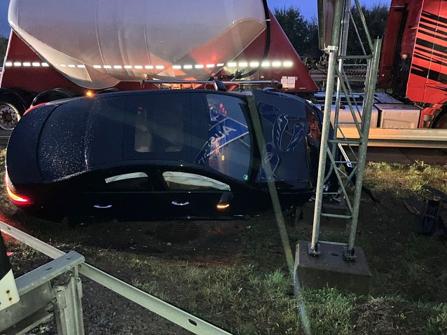 Bild: Unfall auf der A38