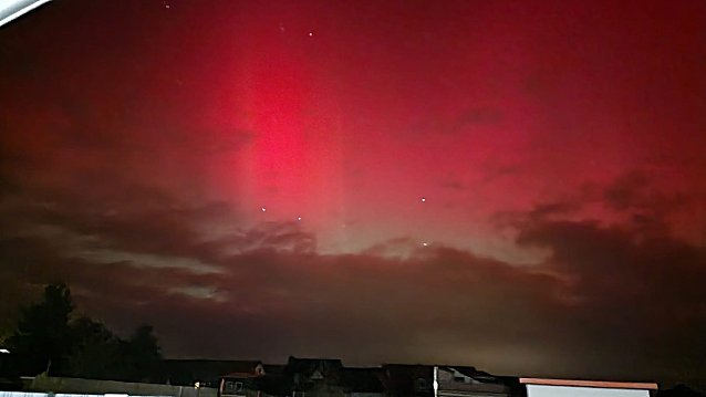 Bild: Polarlichter im Eichsfeld