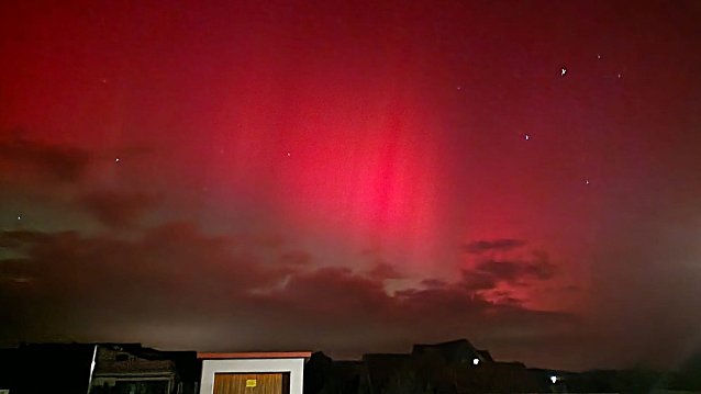 Bild: Polarlichter &uuml;ber B&uuml;ttstedt