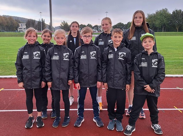 Bild: Worbiser Leichtathleten im neuen Outfit