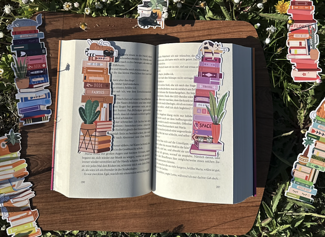 Bild: Lesezeichen aus der Stadtbibliothek Leinefelde