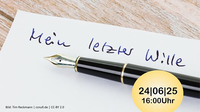 Bild: Veranstaltung zum Erbrecht
