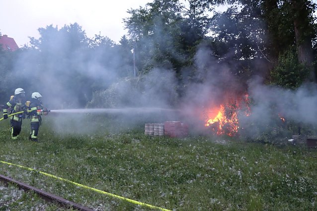Bild: Feuerwehreinsatz am Ostbahnhof