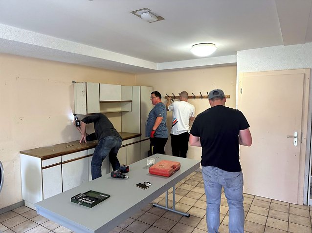 Arbeiten in der Gemeindek&uuml;che Foto: Stadt Leinefelde-Worbis