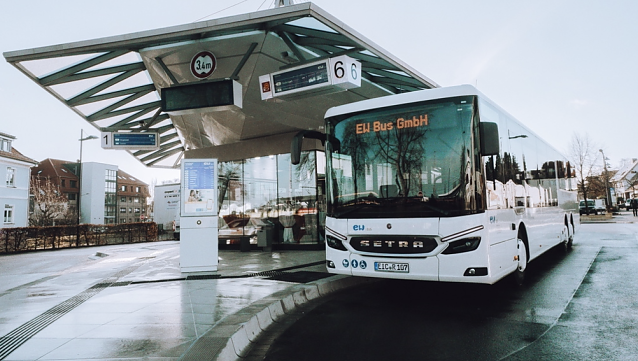 Bild: In Leinefelde wurde der neue Busbahnhof eingeweiht
