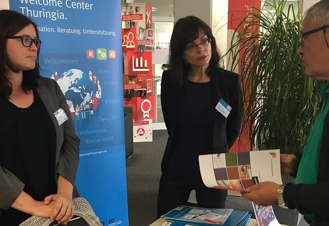 Bild: Welcome Center zur Arbeitgebermesse in Nordhausen