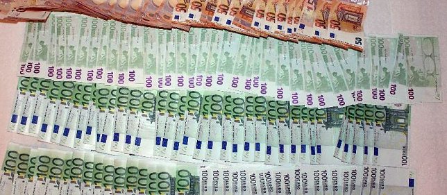 Bild: Sichergestelltes Bargeld