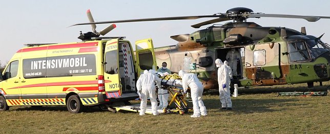 Bild: Corona-Patienten eingeflogen