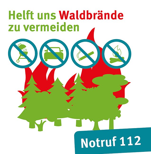 Bild: Waldbrandverh&uuml;tung ist der beste Waldbrandschutz: Nach wie vor ist der unachtsame Mensch ein gro&szlig;es Waldbrandrisiko   