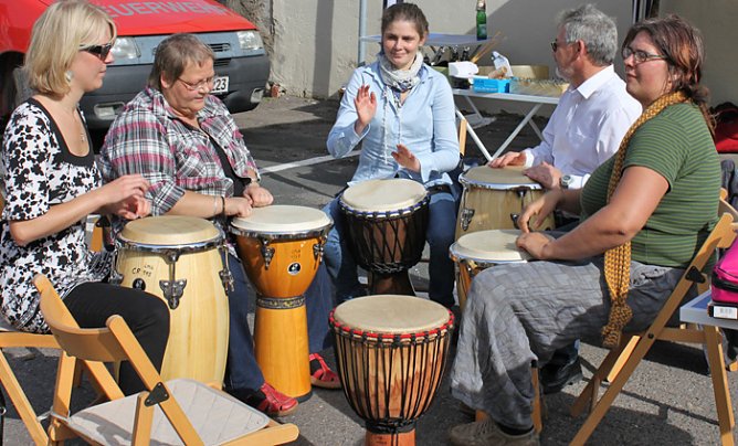 Trommelworkshop (Foto: Th&uuml;ringer Landesmusikakademie Sondershausen)