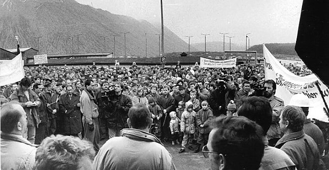 Protest in Bischofferode (Foto: E. Seifert) Protest in Bischofferode (Foto: E. Seifert)