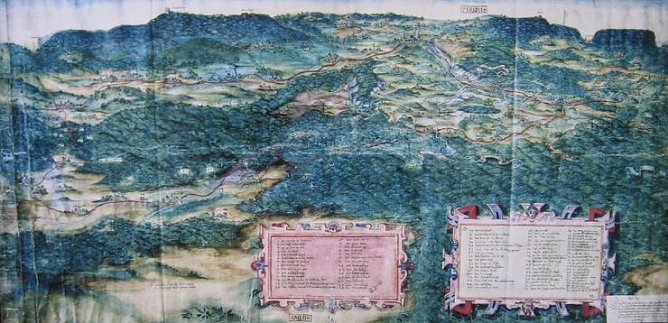 Historische Karte (Foto: Moser) Historische Karte (Foto: Moser)