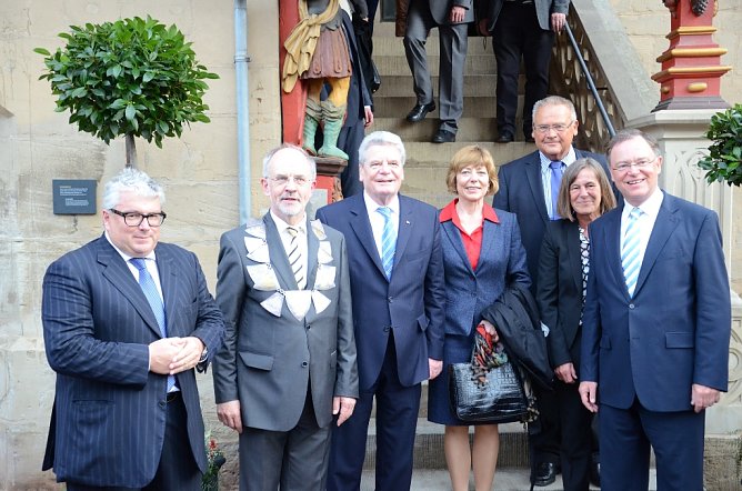 Bundespr&auml;sident Gauck in Duderstadt (Foto: Elke Rudolph)