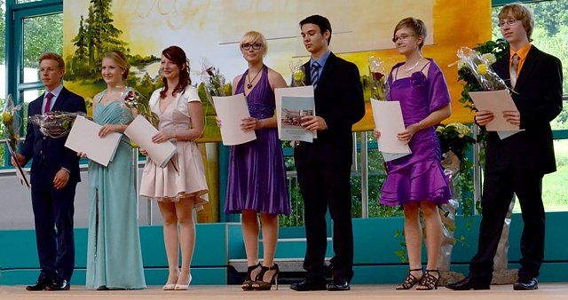 Zeugnisausgabe (Foto: E. Thiele)