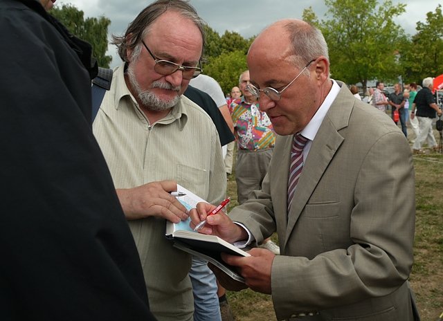 Gregor Gysi in Leinefelde (Foto: Ilka Kühn) Gregor Gysi in Leinefelde (Foto: Ilka Kühn)