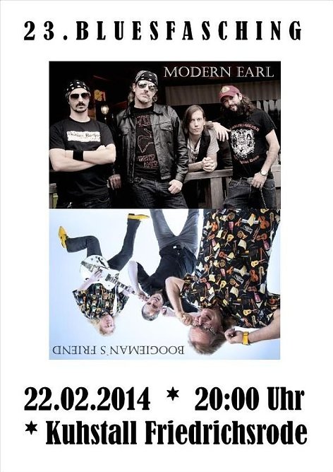 Bluesfasching am Samstag (Foto: Kunsthof Friedrichsrode) Bluesfasching am Samstag (Foto: Kunsthof Friedrichsrode)