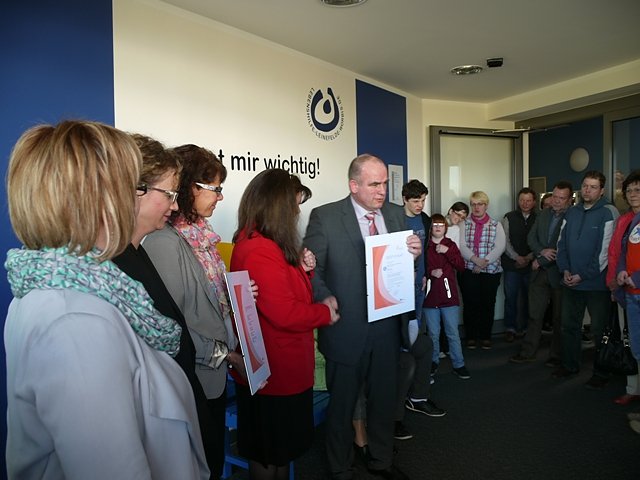 Lebenshilfe erhielt Zertifikate (Foto: Ilka K&uuml;hn)