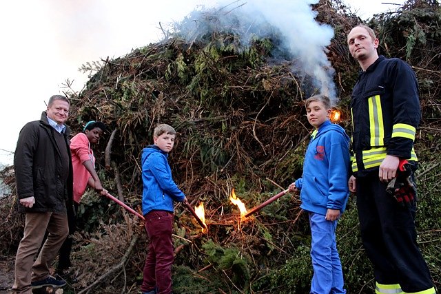 Osterfeuer (Foto: Feuerwehr Heiligenstadt)