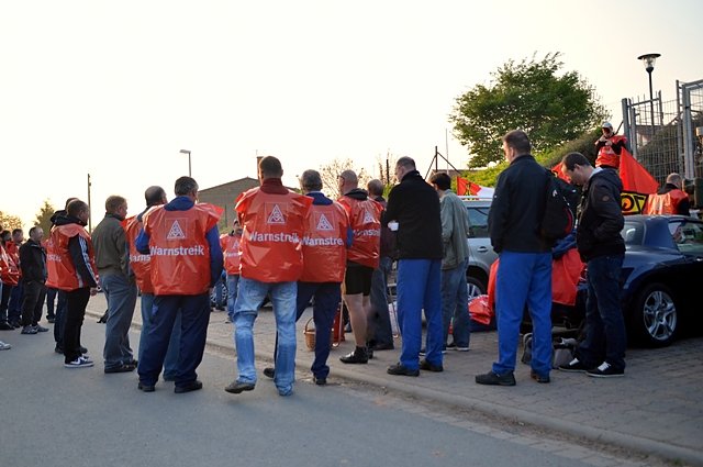 Warnstreik in Gro&szlig;bodungen (Foto: Alexander Scharff)