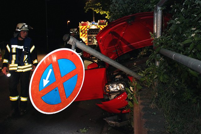 Unfall Hohes Rott (Foto: Feuerwehr Heiligenstadt)