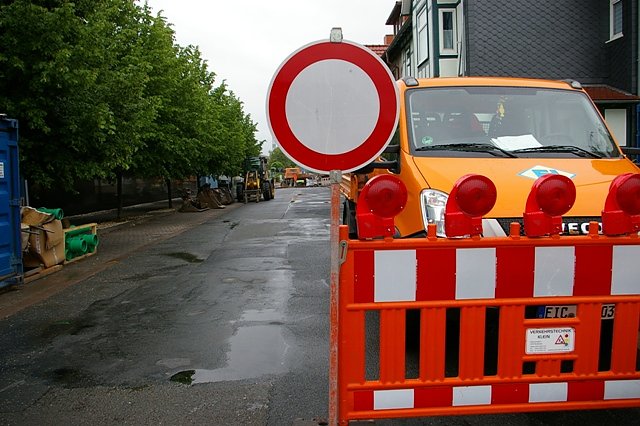 Stra&szlig;enbauarbeiten (Foto: Ilka K&uuml;hn)