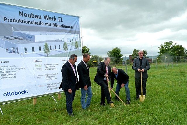 Spatenstich Ottobock (Foto: Ilka Kühn) Spatenstich Ottobock (Foto: Ilka Kühn)