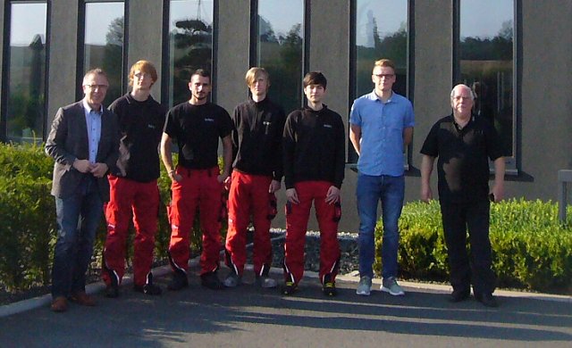 Neue Azubis (Foto: J. Stietz)