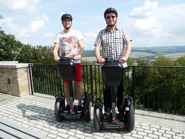 Mit dem Segway unterwegs (Foto: Ilka K&uuml;hn)