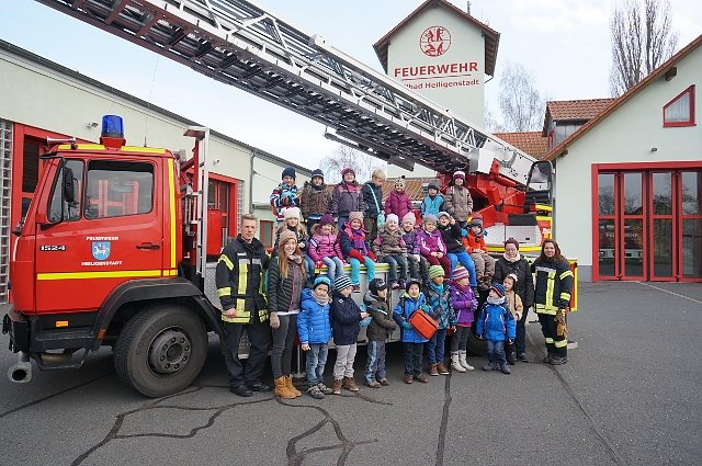 Zu Besuch bei der Feuerwehr (Foto: Feuerwehr Heiligenstadt)