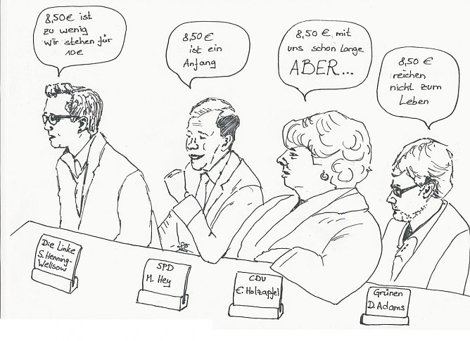 Karikatur (Foto: H. Buntfu&szlig;)