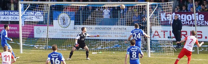 Das 0:1 für die Gäste aus Zwickau (Foto: nnz) Das 0:1 für die Gäste aus Zwickau (Foto: nnz)