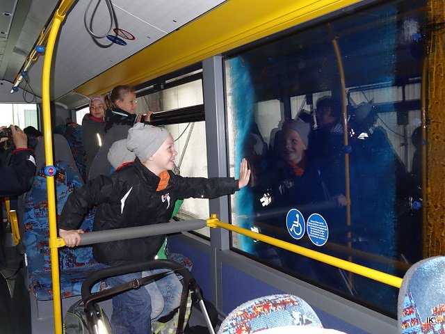 In der Waschanlage (Foto: Ilka K&uuml;hn)