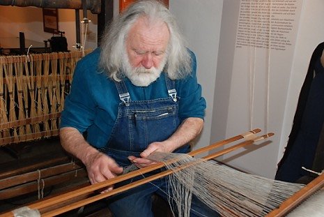 Weber am Museumstag (Foto: Sabine Nolte) Weber am Museumstag (Foto: Sabine Nolte)