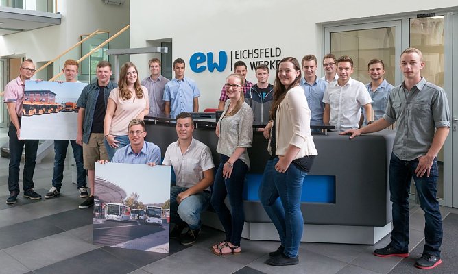 Neue Azubis bei Eichsfeld Werken (Foto: EW)