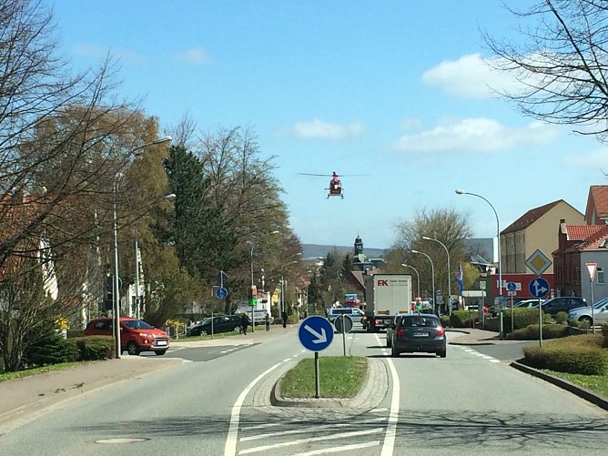 Unfall in Leinefelde (Foto: Alex K&uuml;hn)