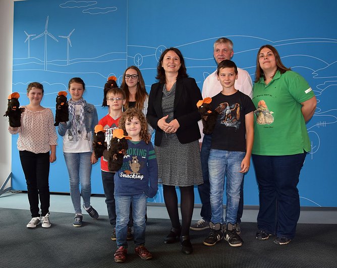 Gewinner im Malwettbewerb (Foto: Christian Enders, Umweltministerium)