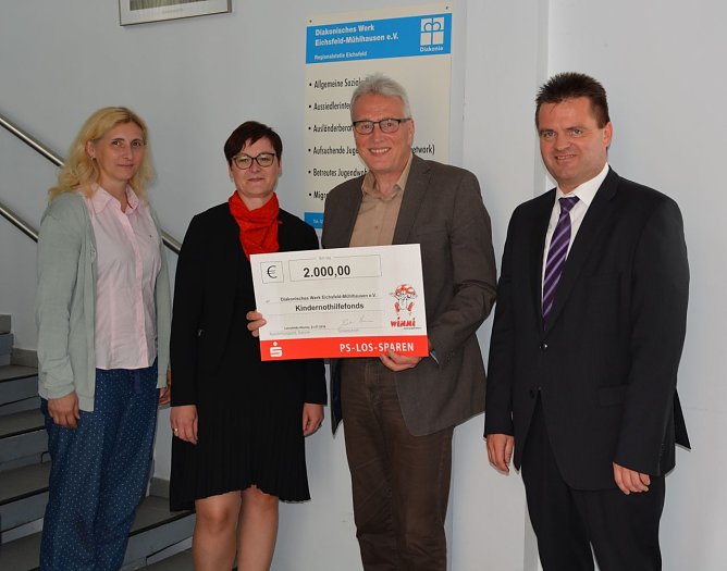 Spende f&uuml;r Kindernothilfefonds (Foto: Kreissparkasse Eichsfeld)