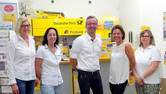 Team der Postfiliale (Foto: Ilka Kühn) Team der Postfiliale (Foto: Ilka Kühn)