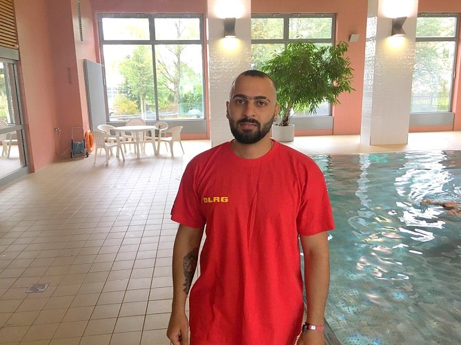 Als als Rettungsschwimmer (Foto: Daniel Kahlert)