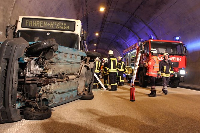 &Uuml;bung Heidkopftunnel (Foto: Feuerwehr Heiligenstadt)