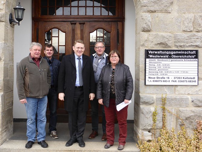 Zu Besuch in K&uuml;llstedt (Foto: Pressestelle Landtag)