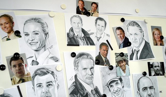 Gezeichnete Protr&auml;ts (Foto: Ilka K&uuml;hn)