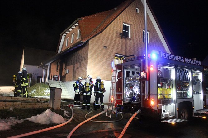 Kellerbrand in Heuthen (Foto: Feuerwehr Heiligenstadt)