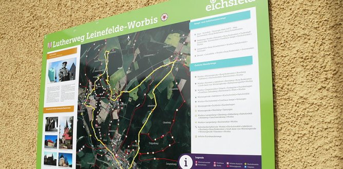 Infotafel Lutherweg (Foto: Ilka K&uuml;hn)