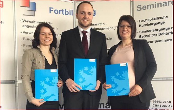 Fortbildung erfolgreich abgeschlossen (Foto: Stadtverwaltung) Fortbildung erfolgreich abgeschlossen (Foto: Stadtverwaltung)